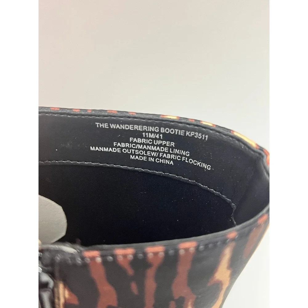 New Katy Perry The Wandering Bootie Liger Animal Multi Print Satin Size 11M/41